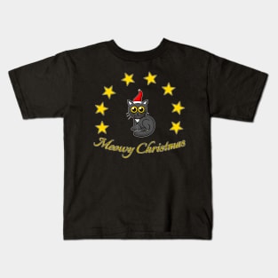 Meowy Christmas - Christmas with cat Kids T-Shirt